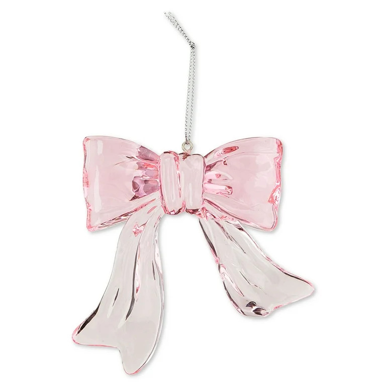 Pink Bow Ornament, 4", by Holiday Time | Walmart (US)