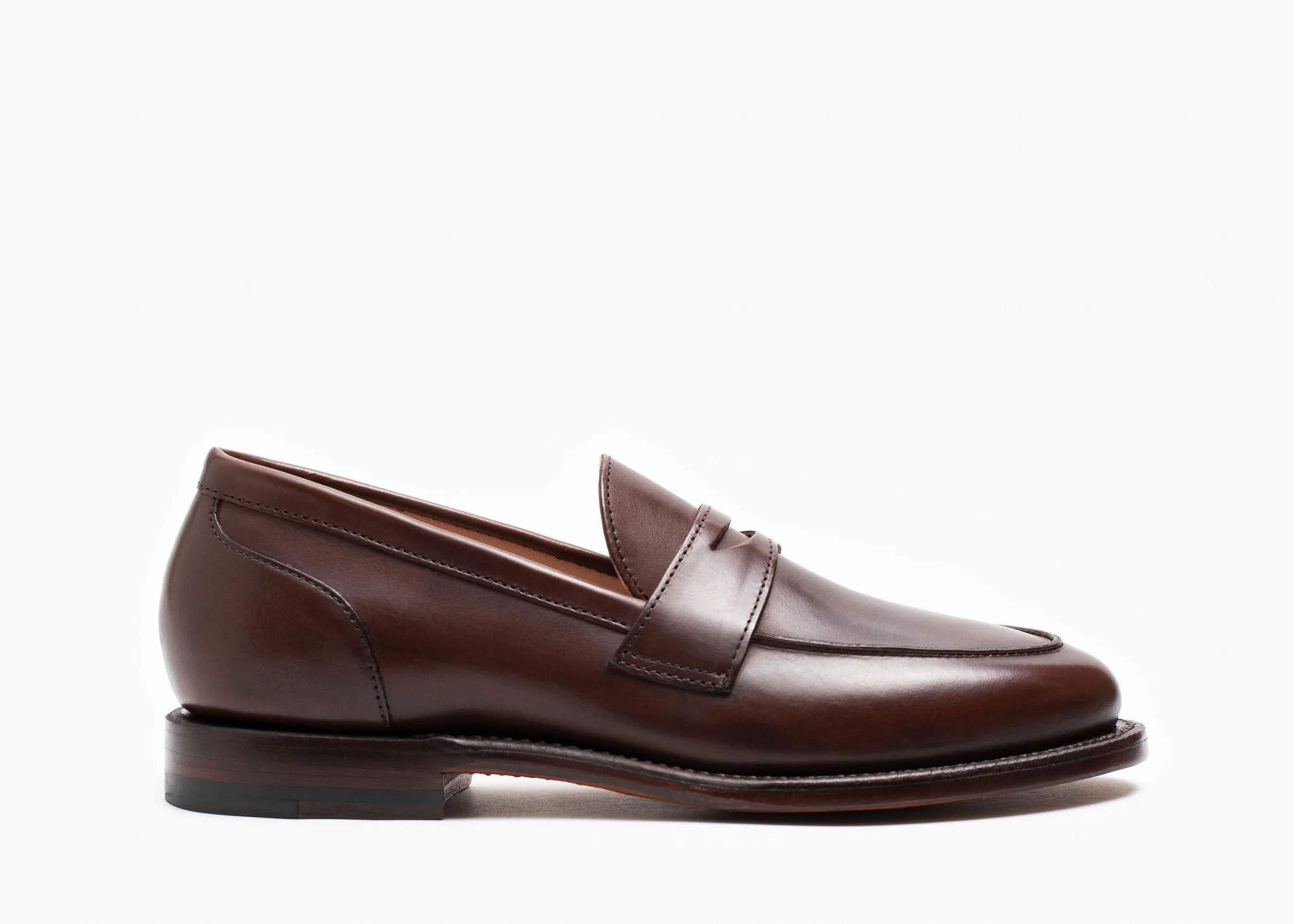 Clara Penny Loafer Tobacco Calf | Grant Stone LLC