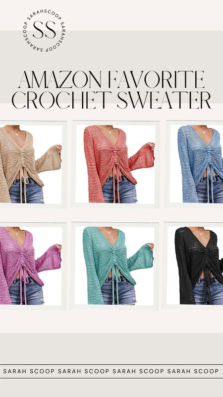 This crochet sweater is such cute boho look! Choose your favorite color to add to your wardrobe. 💜

#LTKFind #LTKstyletip #LTKunder50