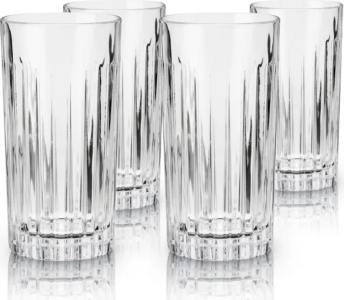Viski Reserve Milo Crystal Highball Glasses Set of 4 | Nordstrom | Nordstrom