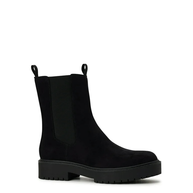 Time and Tru Women's Mid Shaft Chelsea Boots | Walmart (US)