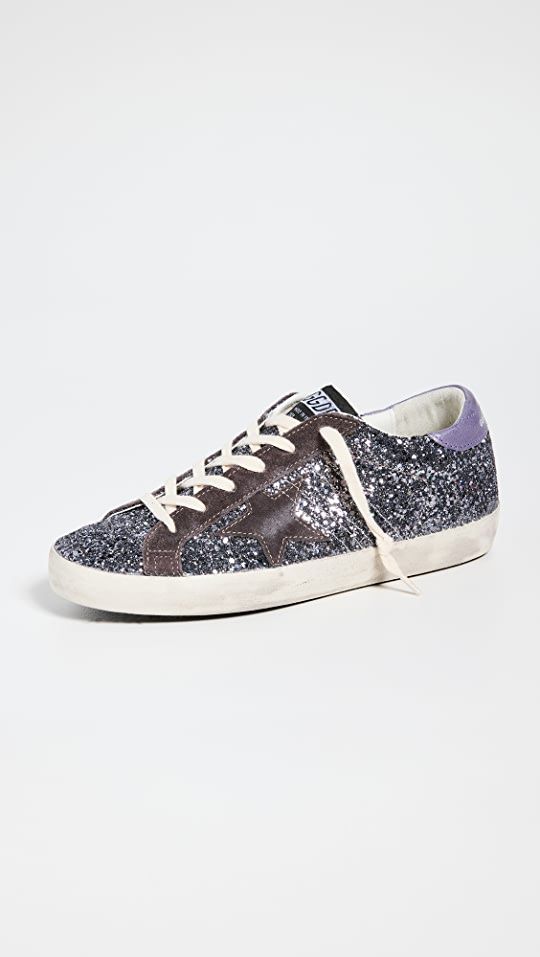 Golden Goose Super-Star Glitter Upper Leather Star Sneakers | SHOPBOP | Shopbop