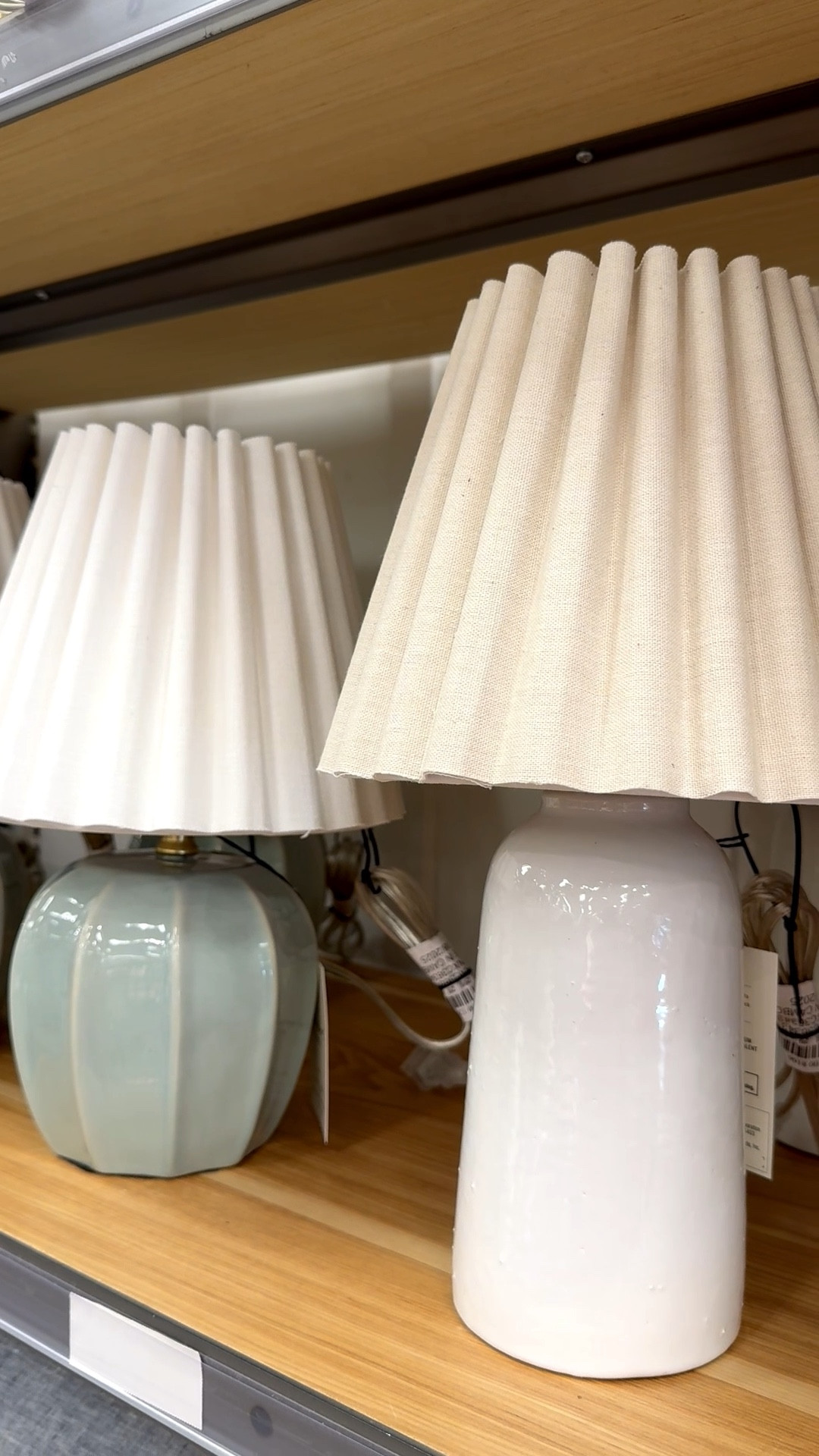 These are such sweet table lamps. Both are ceramic and come with a scalloped, pleated shade. They’re perfect for a nightstand, entryway, sideboard table, or bookshelf. 💡

And if you’re a mosaic artist, both would make a fun substrate for your tile work. For mosaic tips, tutorials + inspiration please visit my YouTube channel: YouTube.com/julieweilbacher, and follow @julieweilbacher on Instagram.

#tablelamp #nightlight #desklamp #shelflamp #ceramiclamp #springhomedecor #target #mosaic #scallopedshade #pleatedshade

#LTKHome #LTKSeasonal