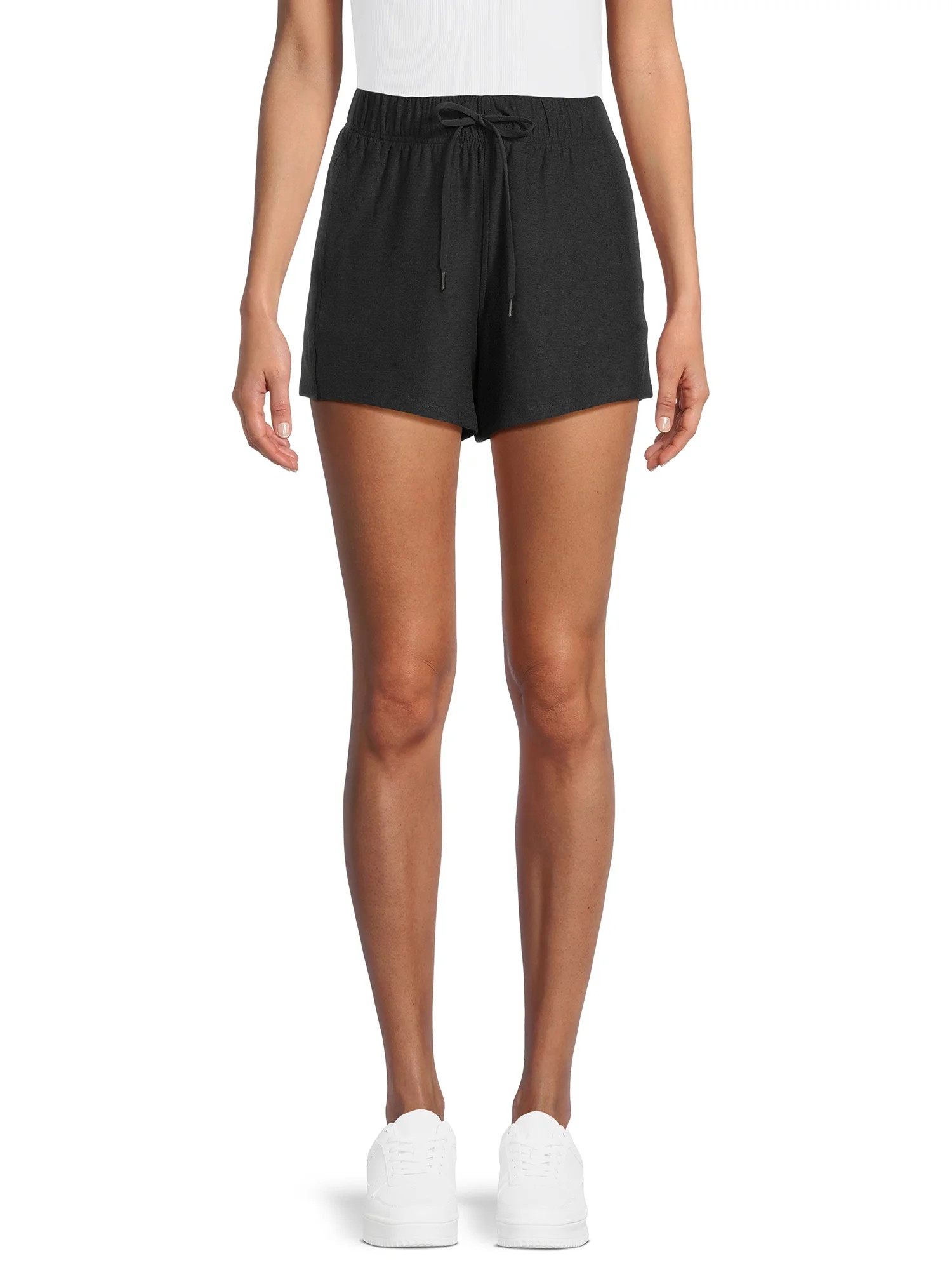 Athletic Works Women’s and Women's Plus ButterCore Soft Performance Gym Shorts, 4" Inseam, Size... | Walmart (US)