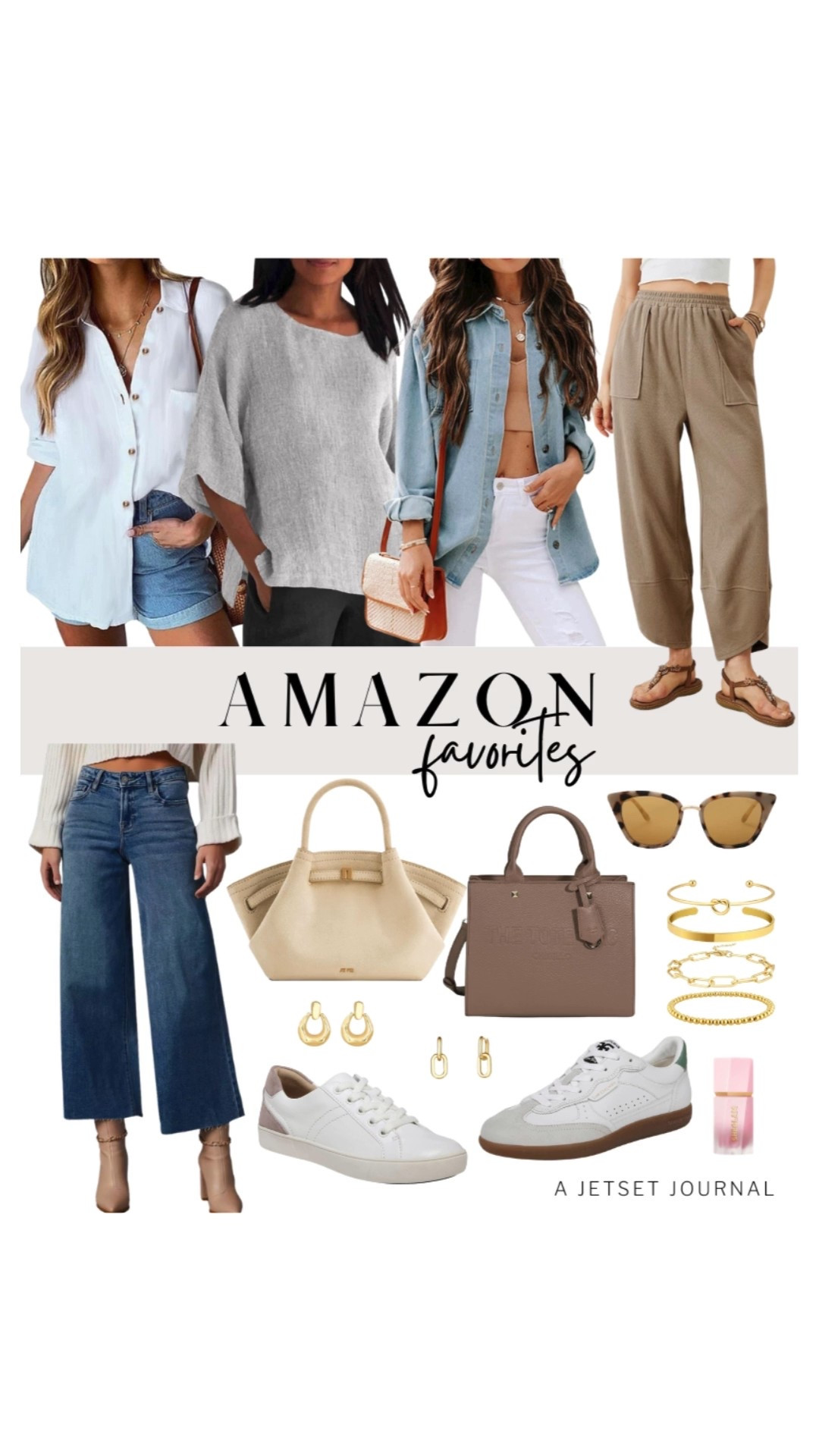 Time to treat yourself to some new favorites from these Amazon picks!
gold jewelry, chunky earrings, cat eye sunglasses, sheglam liquid blush, functional bag, on the go look, summer fashion, casual outfit idea, affordable style, amazon favorites

#LTKU #LTKStyleTip #LTKSeasonal