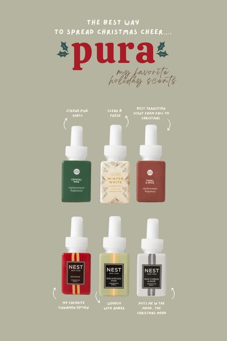 My favorite holiday scents from Pura!