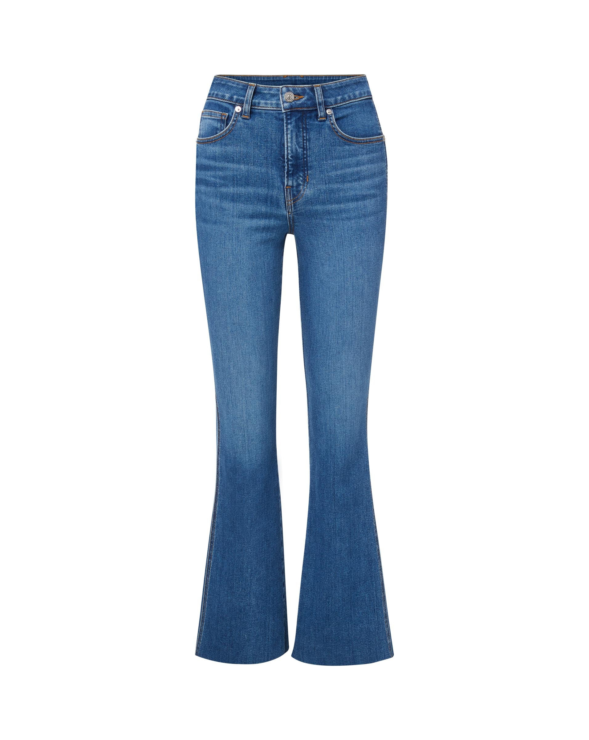Carson Kick-Flare Jean | Raw Hem | Veronica Beard