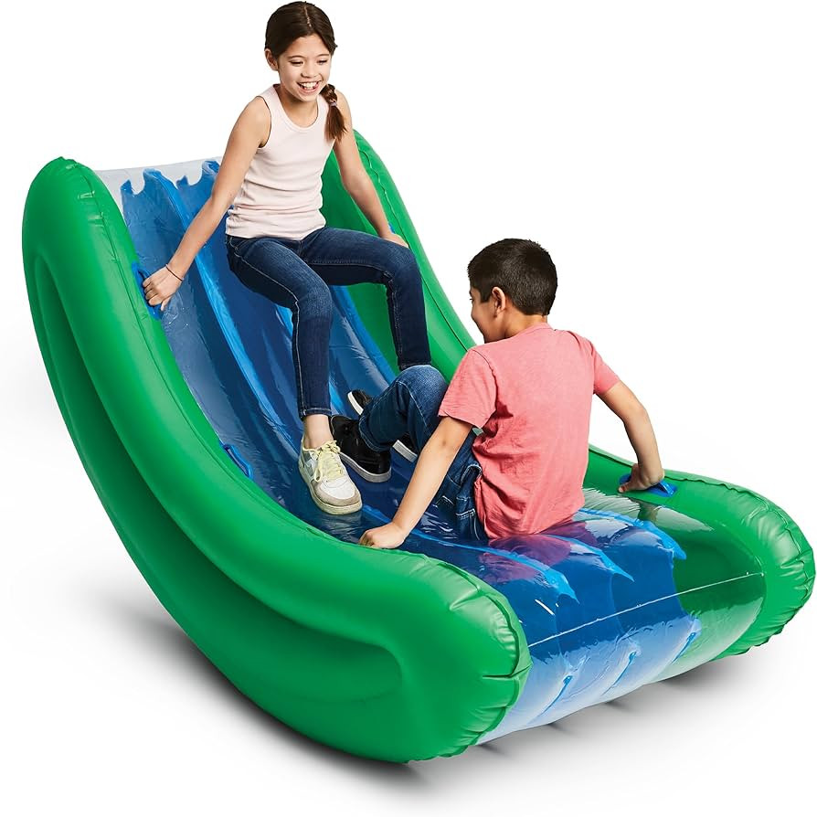 Hearthsong Rock with It!™ Giant 6-Foot Inflatable Curved Rocker, 6’L x 3½’W x 2½’H Sees... | Amazon (US)