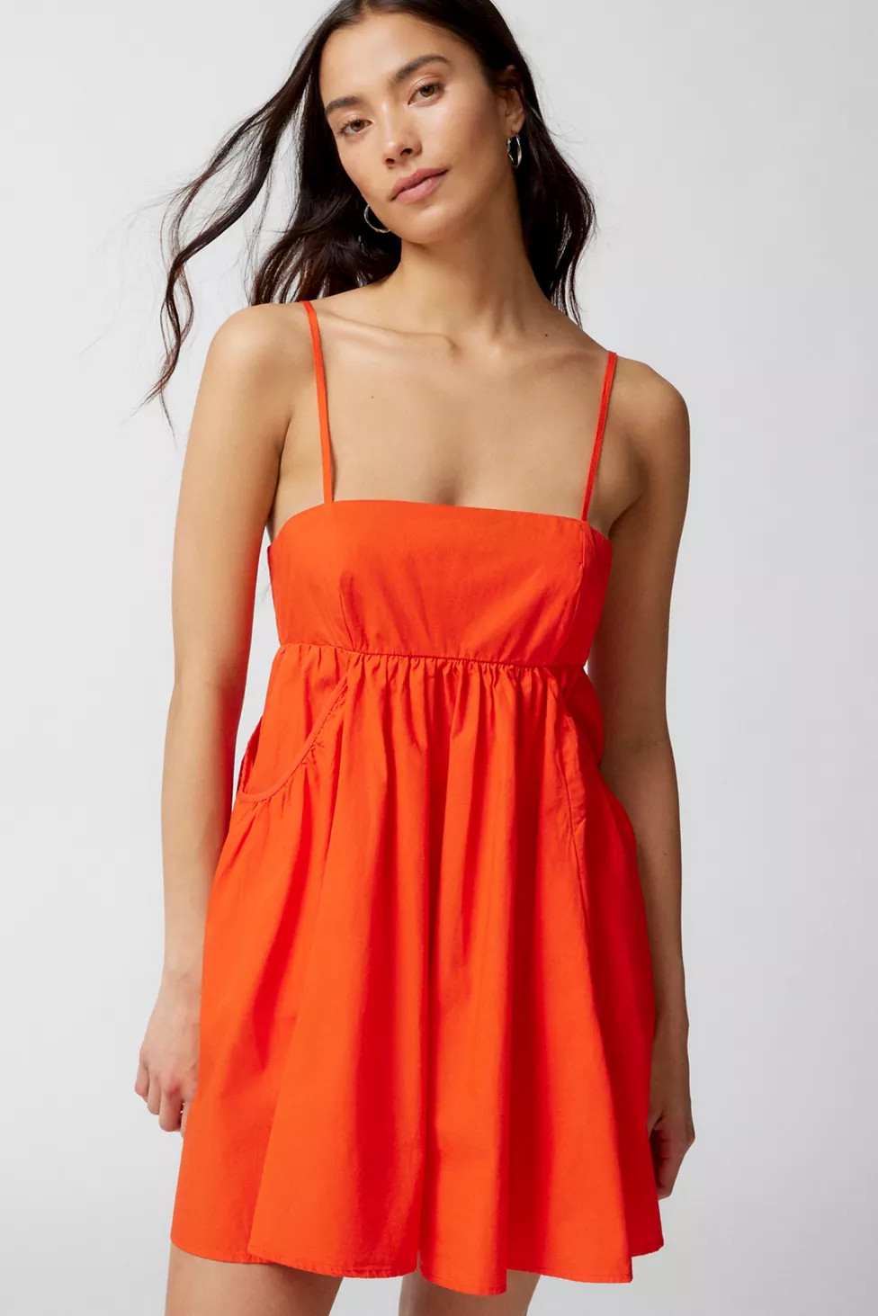 UO Theodora Poplin Mini Dress | Urban Outfitters (US and RoW)
