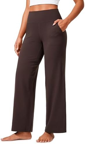 CRZ YOGA Womens Butterlift High Waisted Wide Leg Pants with Pockets 29"/31"/33" - Yoga Lounge But... | Amazon (US)