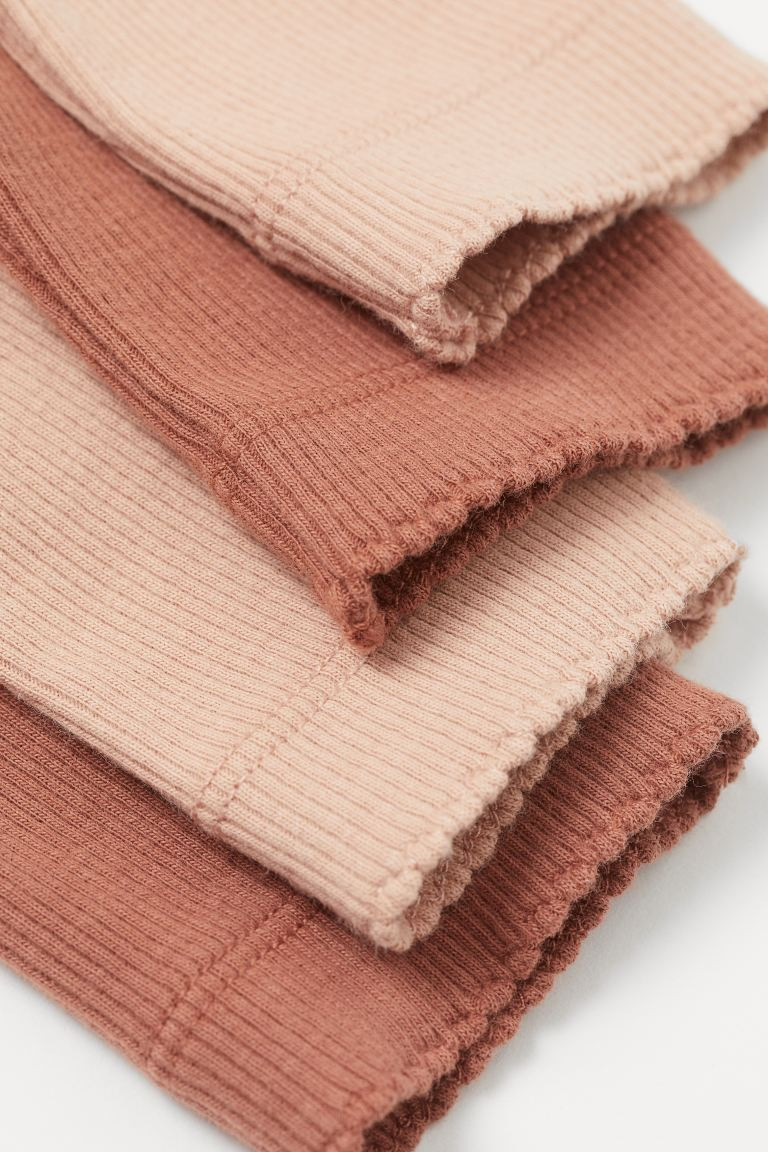 Baby Exclusive. Leggings in ribbed organic cotton jersey. Adjustable, elasticized waistband and m... | H&M (US + CA)