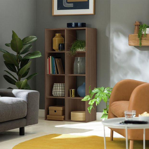 Buy Argos Home Squares 8 Cube Storage Unit - Oak Effect | Bookcases and shelving units | Argos | argos.co.uk