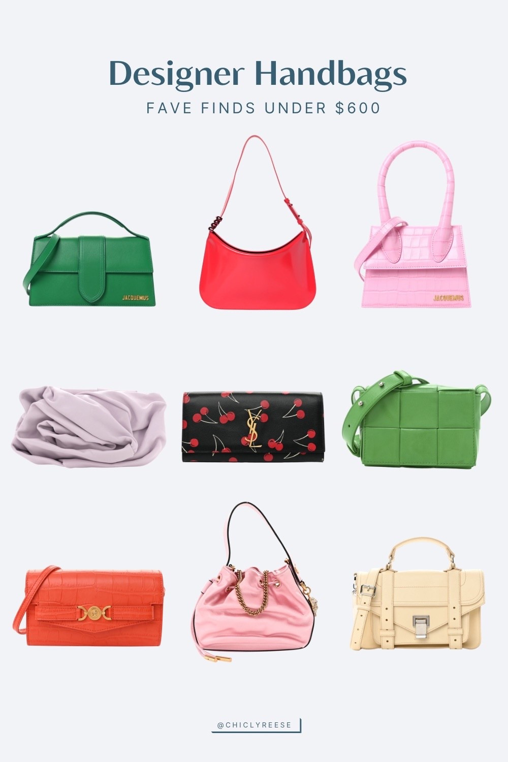 Chic designer bags under $600 perfect for holiday gifting or a treat yourself moment! These are all statement bags with a pop of color that will be great for spring. From YSL to Versace to Jacquemus, there’s a bag here for you. #handbags #ysl #versace

#LTKHoliday #LTKSaleAlert #LTKGiftGuide