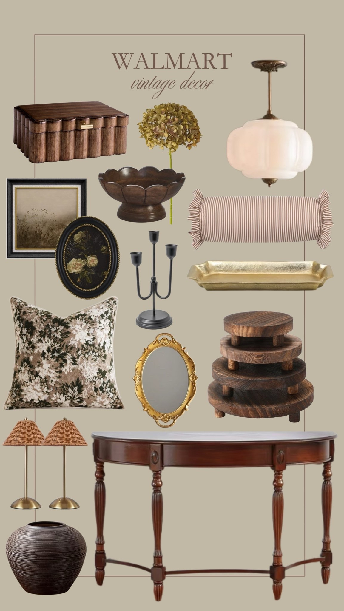 Walmart vintage home decor! The prettiest finds for a vintage home that are such an affordable price 😍🙌🏻