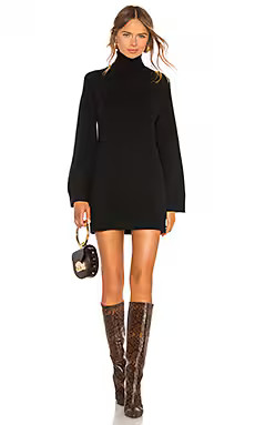 LPA Fallon Sweater Dress in Black from Revolve.com | Revolve Clothing (Global)