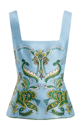 Exclusive Marion Printed Twill Peplum Top | Moda Operandi (Global)