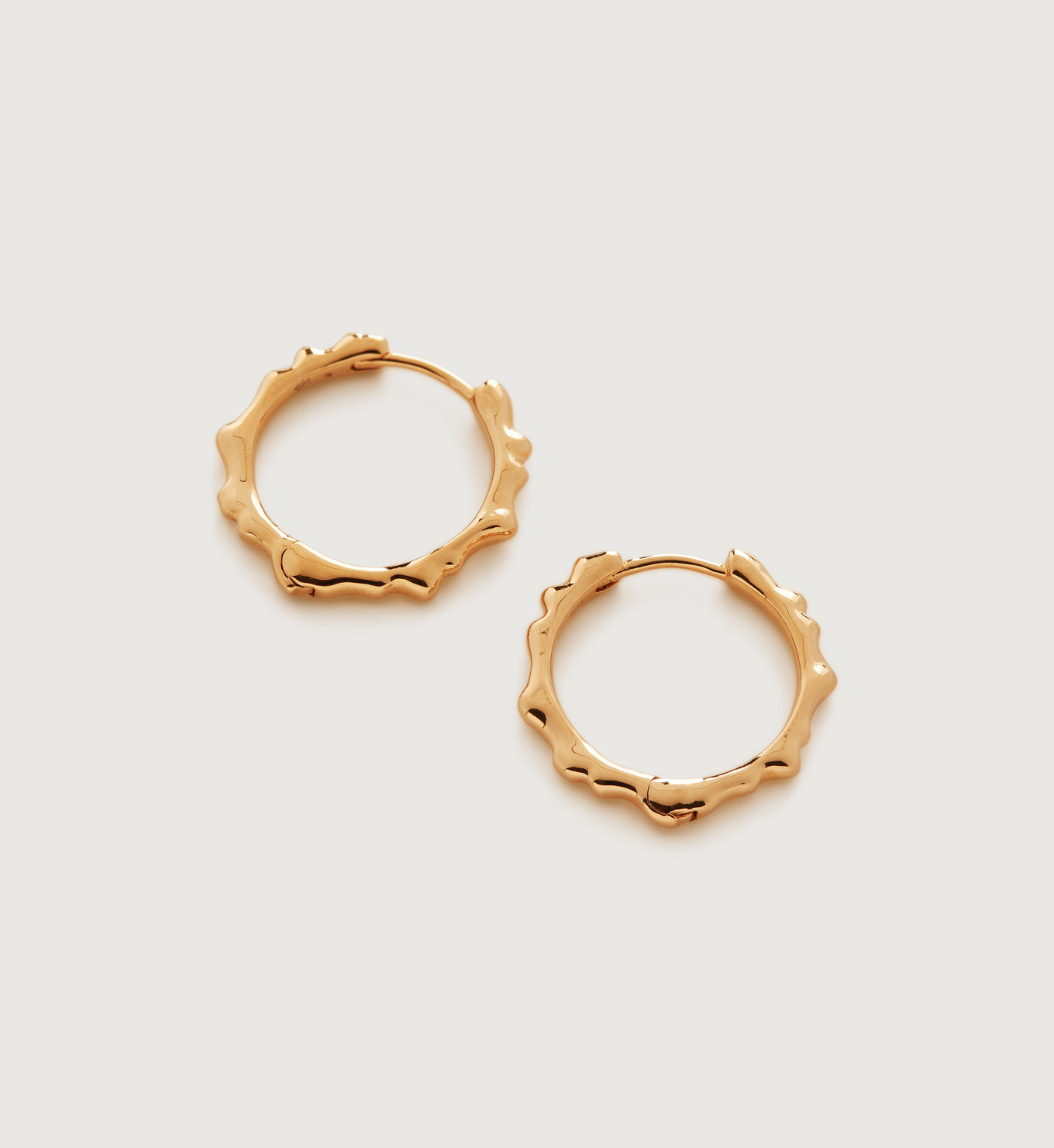 Siren Muse Ripple Small Hoop Earrings | Monica Vinader (Global)