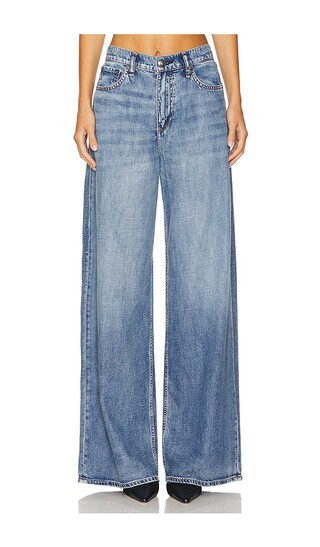 Rag & Bone Featherweight Sofie Wide Leg Jeans in Denim-Medium. - size 29 | Revolve Clothing (Global)