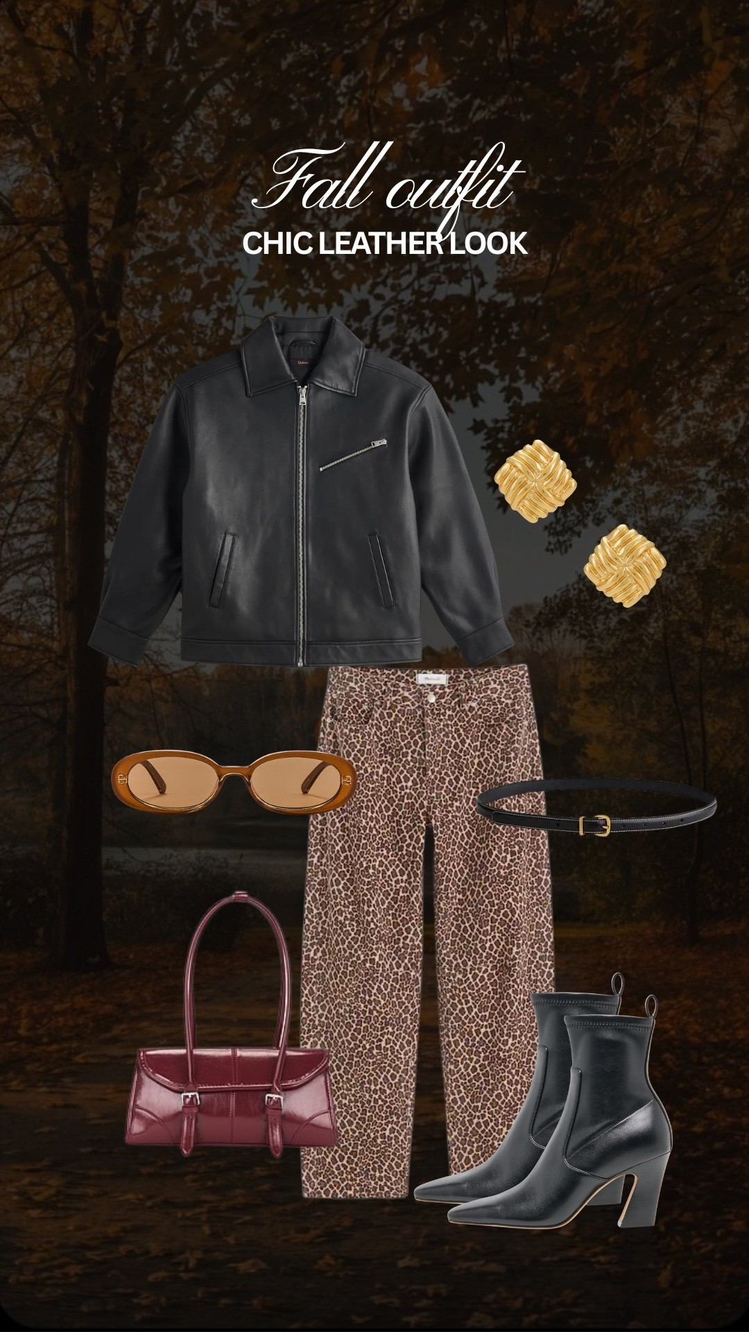 Leather chic fall outfit look! 

#LTKSeasonal #LTKStyleTip #LTKShoeCrush