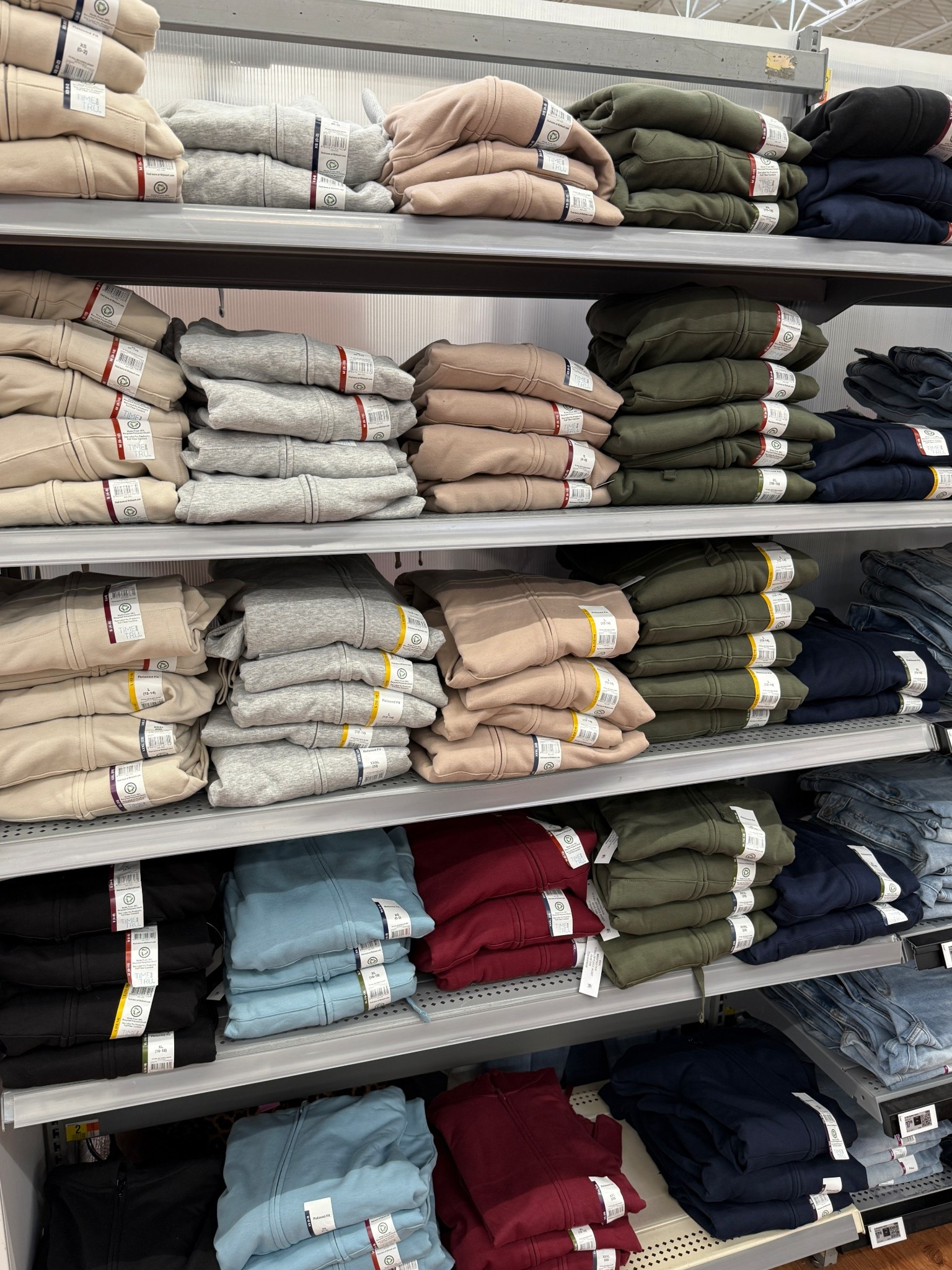 walmart finds cozy sweatshirts fleece pullovers zip hoodies cotton basics neutral colors lounge wear everyday style fall outfits winter outfits affordable fashion wardrobe staples soft fabric layering pieces