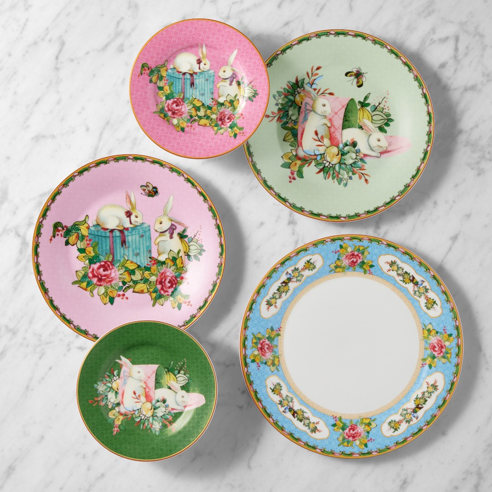 Famille Rose Easter 12-Piece Dinnerware Set | Williams-Sonoma