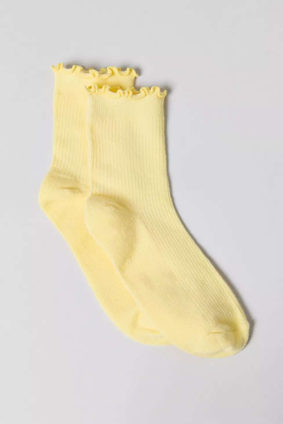Lettuce-Edge Ribbed Sock | Urban Outfitters (US and RoW)