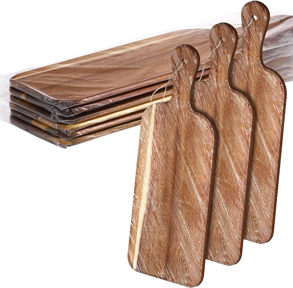 6 Pcs Cutting Board Set Plain Chopping Board with Handles Laser Engraving Serving Board Wooden Ch... | Amazon (US)