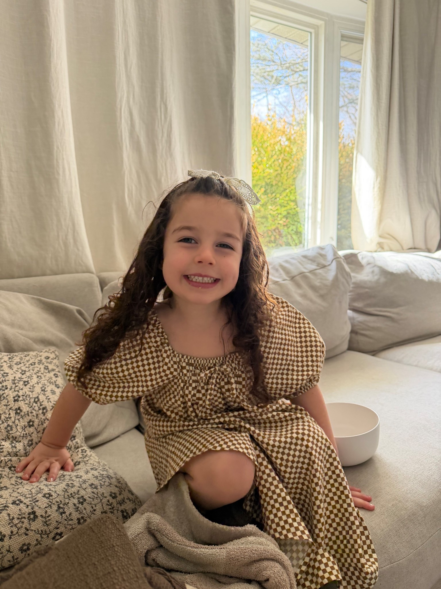 The cutest checkered dress! Stella is wearing a size 6/7 here for growth! Also linking the matching boy options!

#LTKootd #LTKBaby #LTKKids