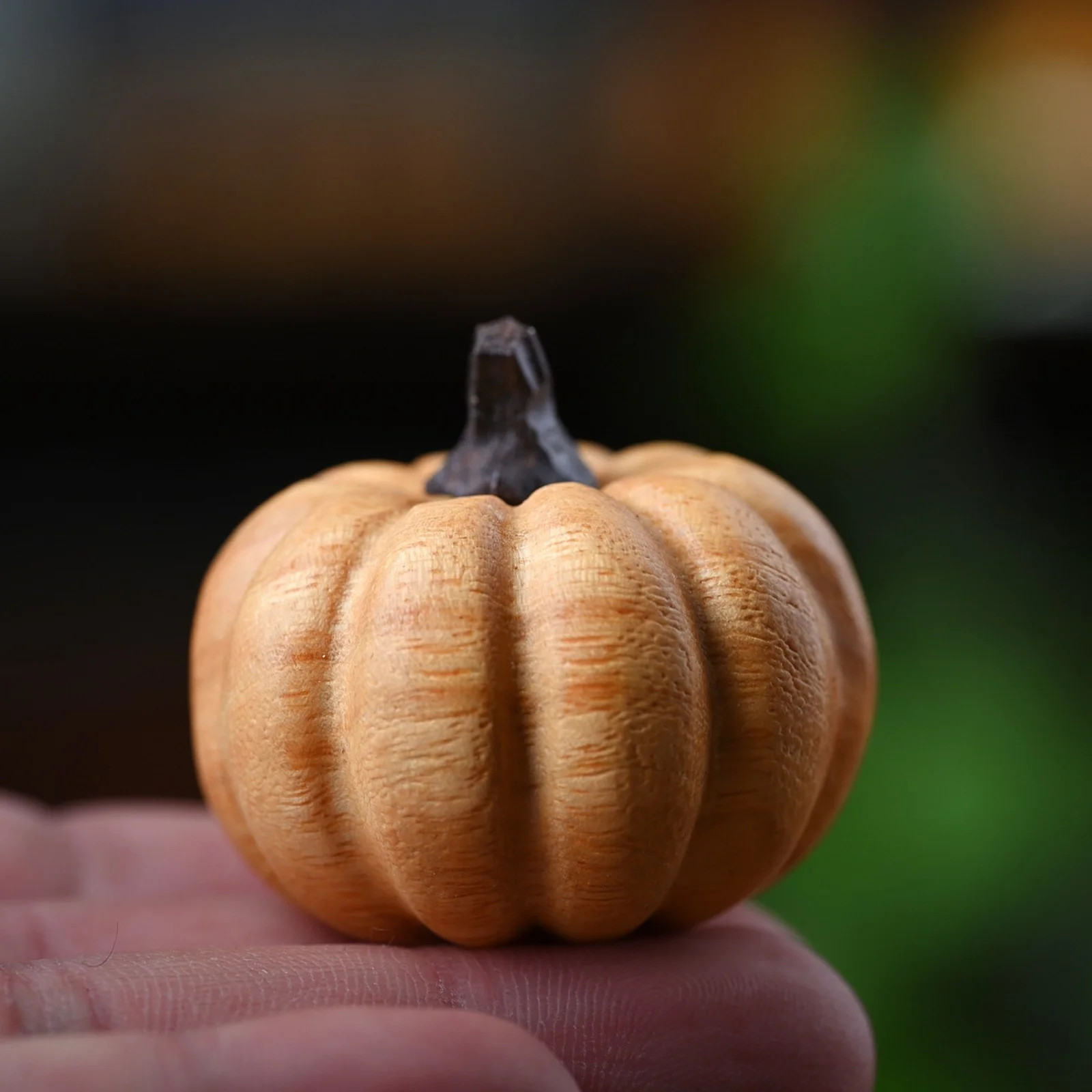 Estatua de Calabaza de Madera Tallada a Mano Escultura de Calabaza Decorativa para Cosecha de Oto... | Walmart (US)