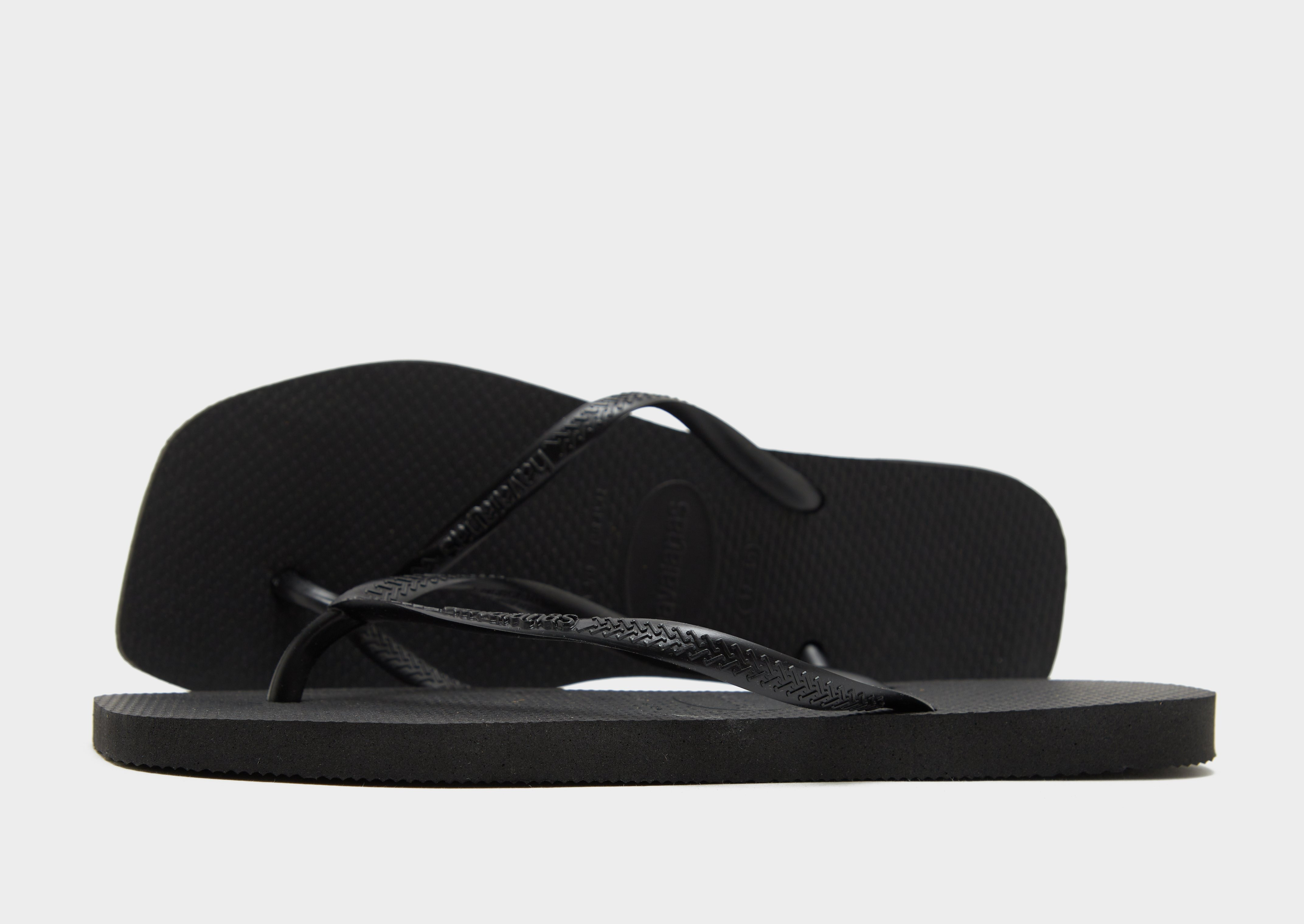 Black Havaianas Slim Square Flip Flops Women's - JD Sports Ireland | JD Sports (IE)