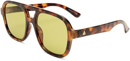 AIRE Whirlpool Sunglasses - Dark Tort, Aviator, Unisex, 70s Hollywood Style | Amazon (US)