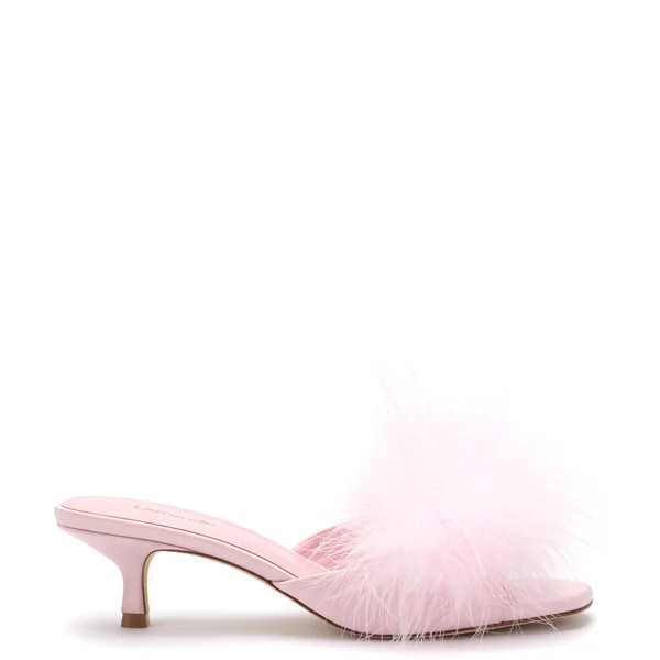 Marilyn Mule In Tulip Satin | Larroude