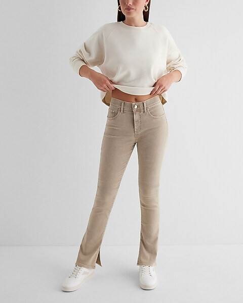 Mid Rise Tan Skyscraper Jeans | Express