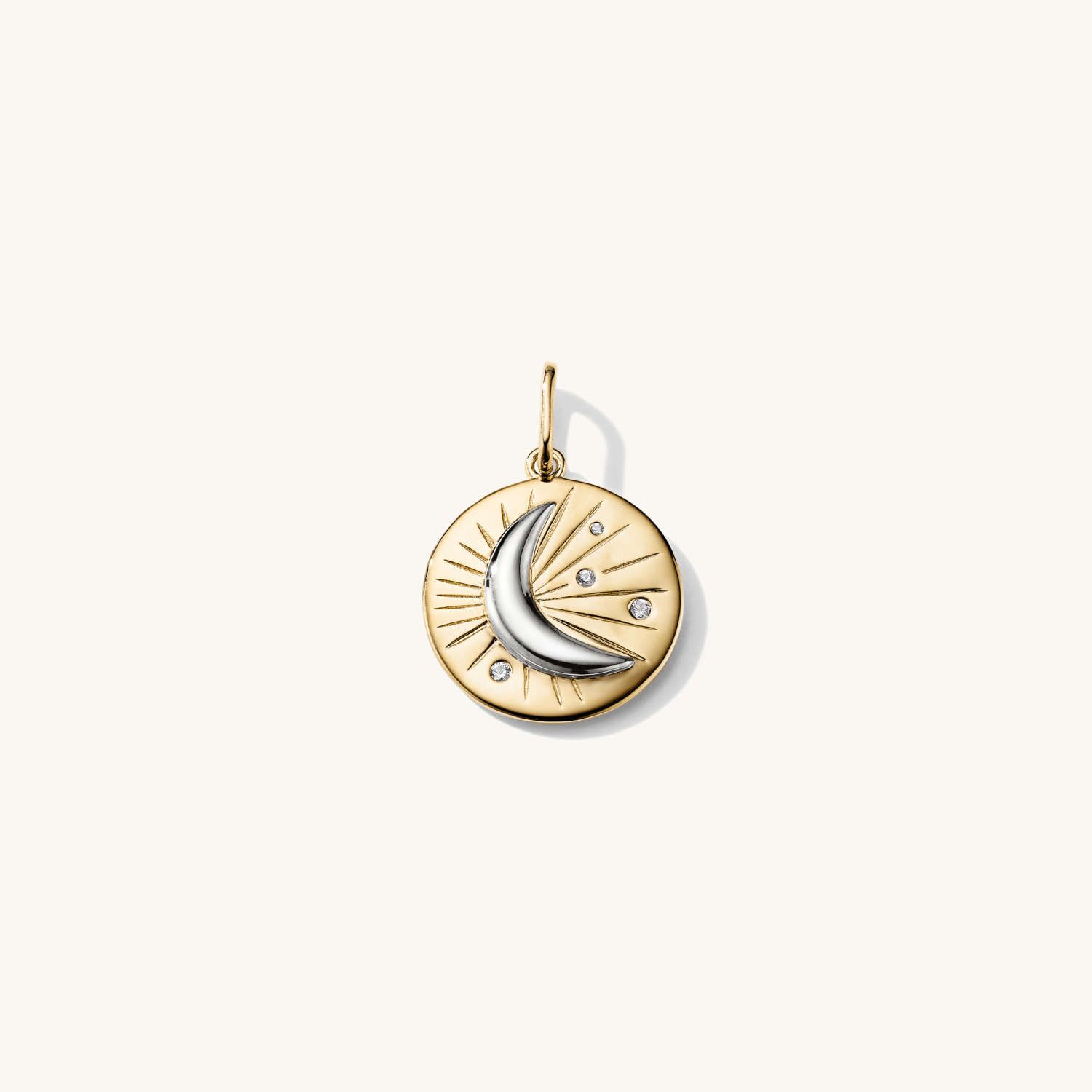 Lunar Charm Pendant : Handcrafted in Sterling Silver and Gold Vermeil | Mejuri | Mejuri (Global)