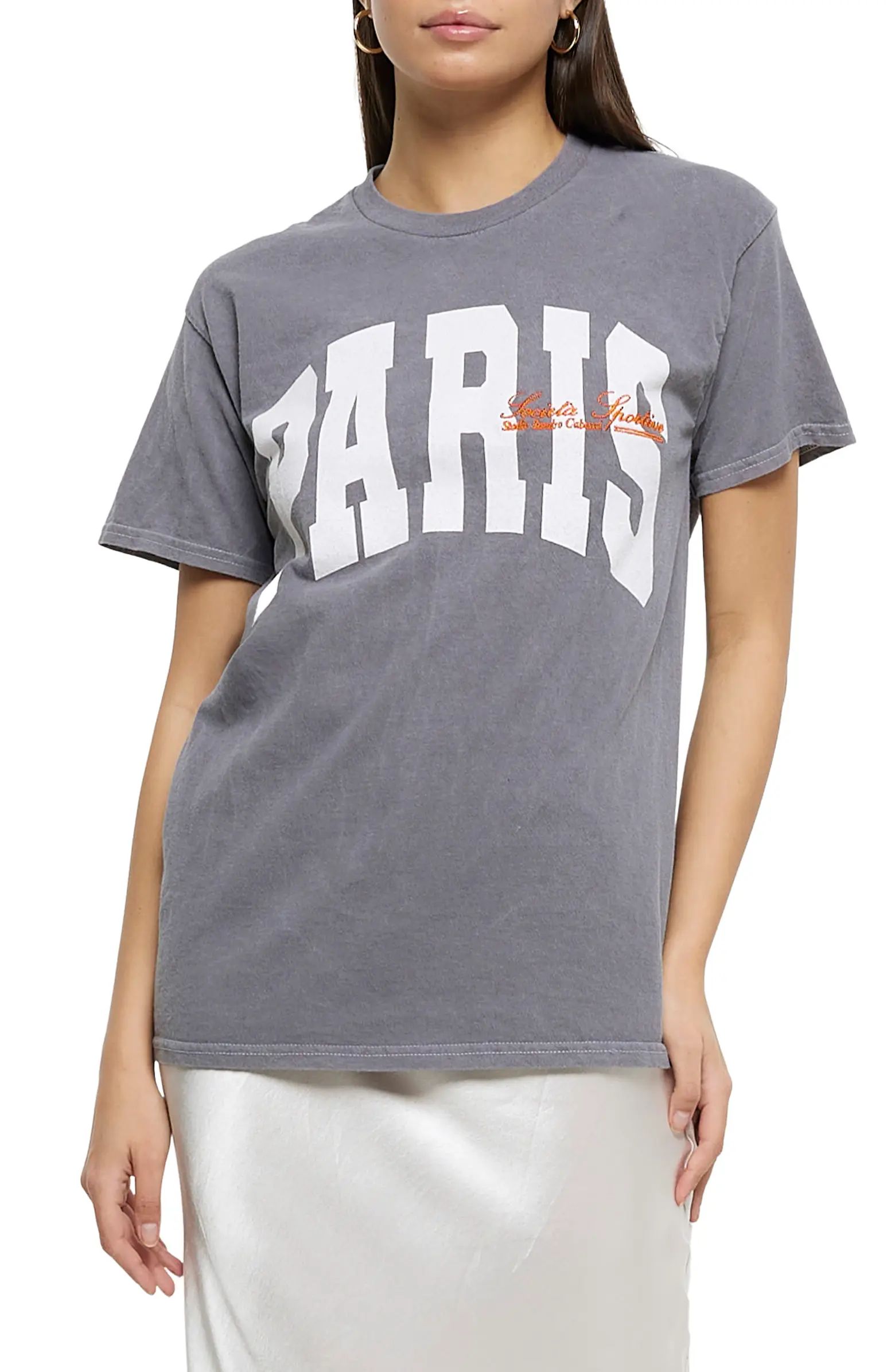 Paris Boyfriend Cotton Graphic T-Shirt | Nordstrom