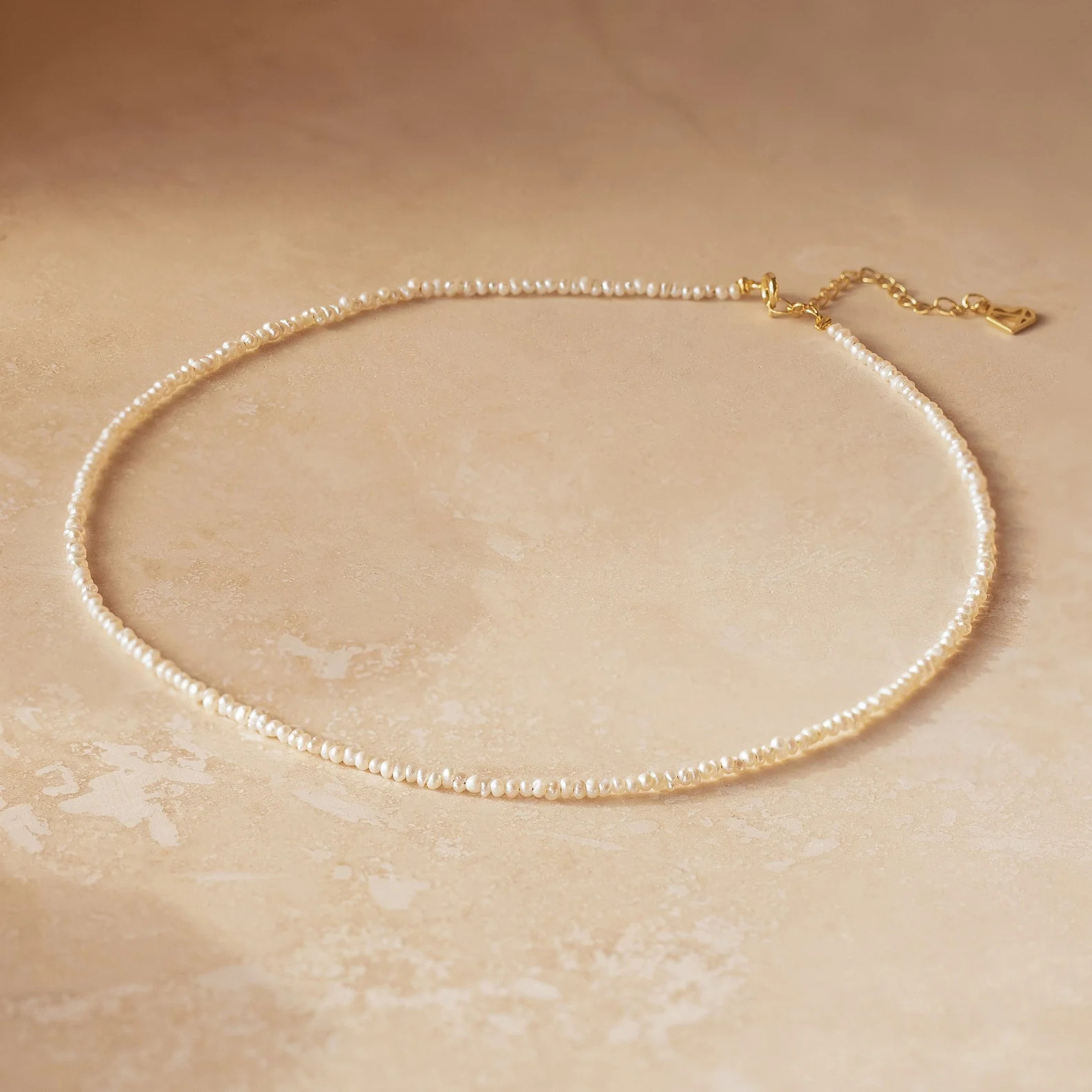 Brinley Tiny Pearl Choker Necklace | Caitlyn Minimalist | Caitlyn Minimalist