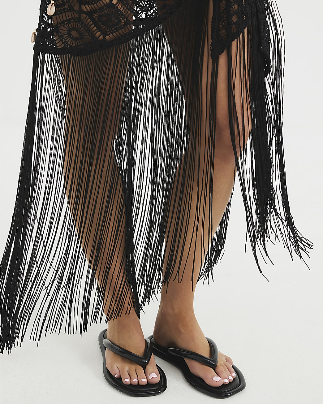 Black Flip Flop Jelly Sandals | River Island UK & IE