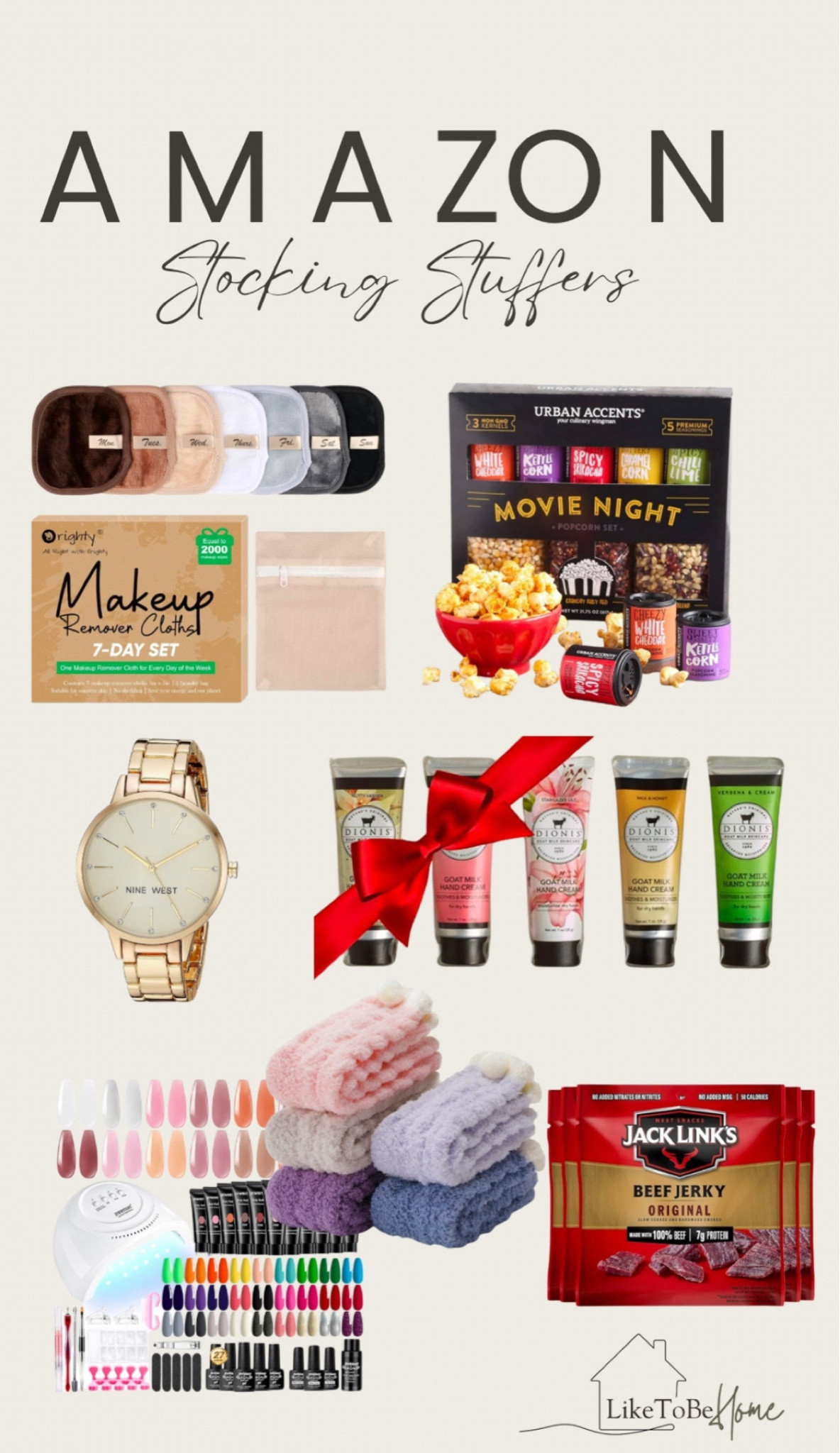 Make gift-giving a breeze this year! These handpicked finds are perfect for everyone on your list. From cozy socks and self-care essentials to yummy snacks and nail kits, these stocking stuffers are thoughtful, practical, and affordable! ✨

Amazon stocking stuffers, affordable holiday gifts, Christmas stocking ideas, cozy socks, beauty gifts, makeup remover cloths, popcorn gift set, nail polish kit, goat milk hand cream, small gift ideas, holiday gift guide.

#LTKHoliday #LTKGiftGuide #LTKSeasonal