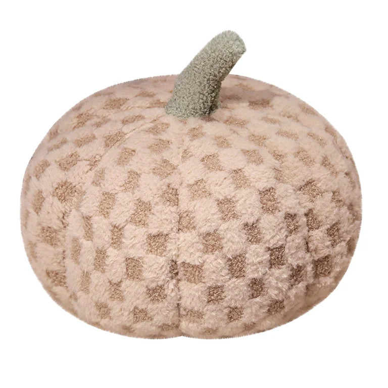 Pumpkin Pillow Wool Filling Soft Cushion, Pumpkin Shaped Floor Mat Decorative Plush Toy for Home ... | Walmart (US)