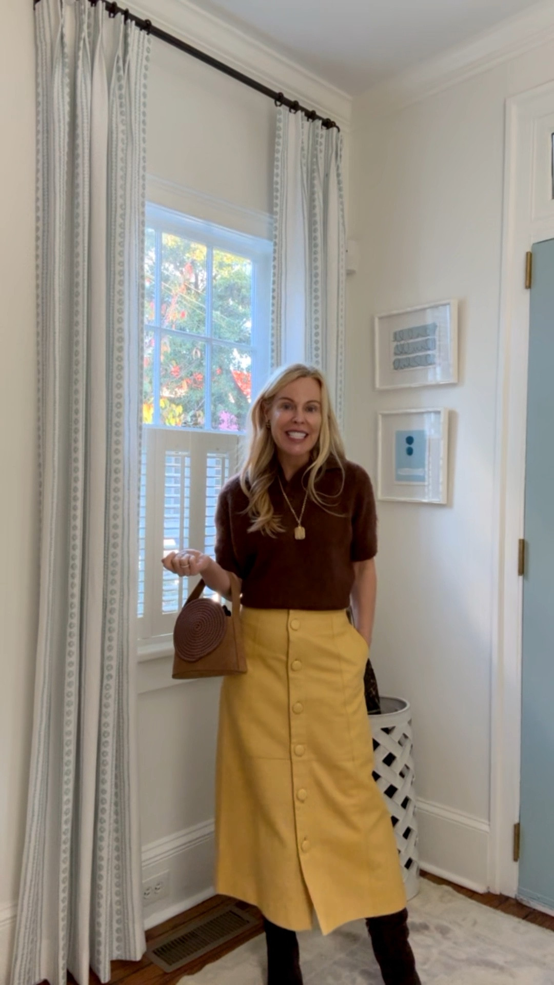 Leather, suede and brushed cashmere.  All the fall elements. 💛🤎

#LTKItBag #LTKStyleTip #LTKOver40