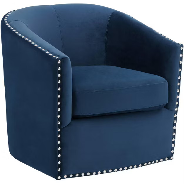 Studio 55D Fullerton Navy Blue Swivel Accent Chair | Target