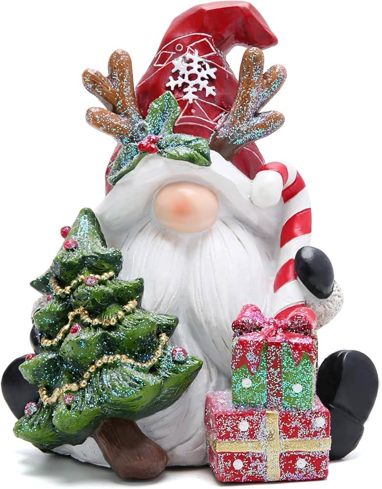 Hodao Christmas Gnome Decor Winter Table Swedish Tomte Elf Dwarf Figurines Decor Indoor Home Deco... | Amazon (US)