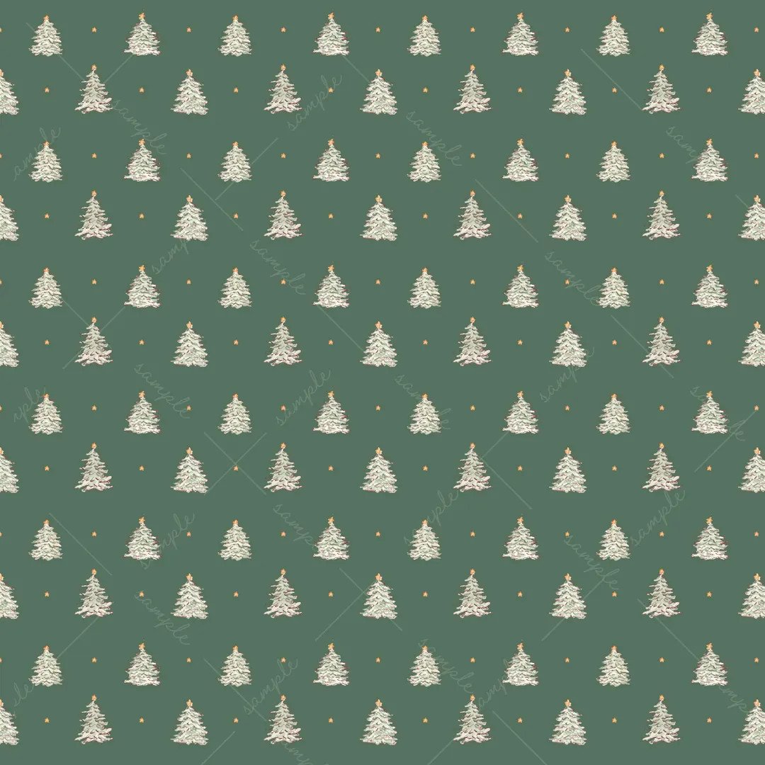 Christmas Wrapping Paper Sheets - Pine Tree Block Print, Stars Block Print, Christmas Gift Wrap, ... | Etsy (US)