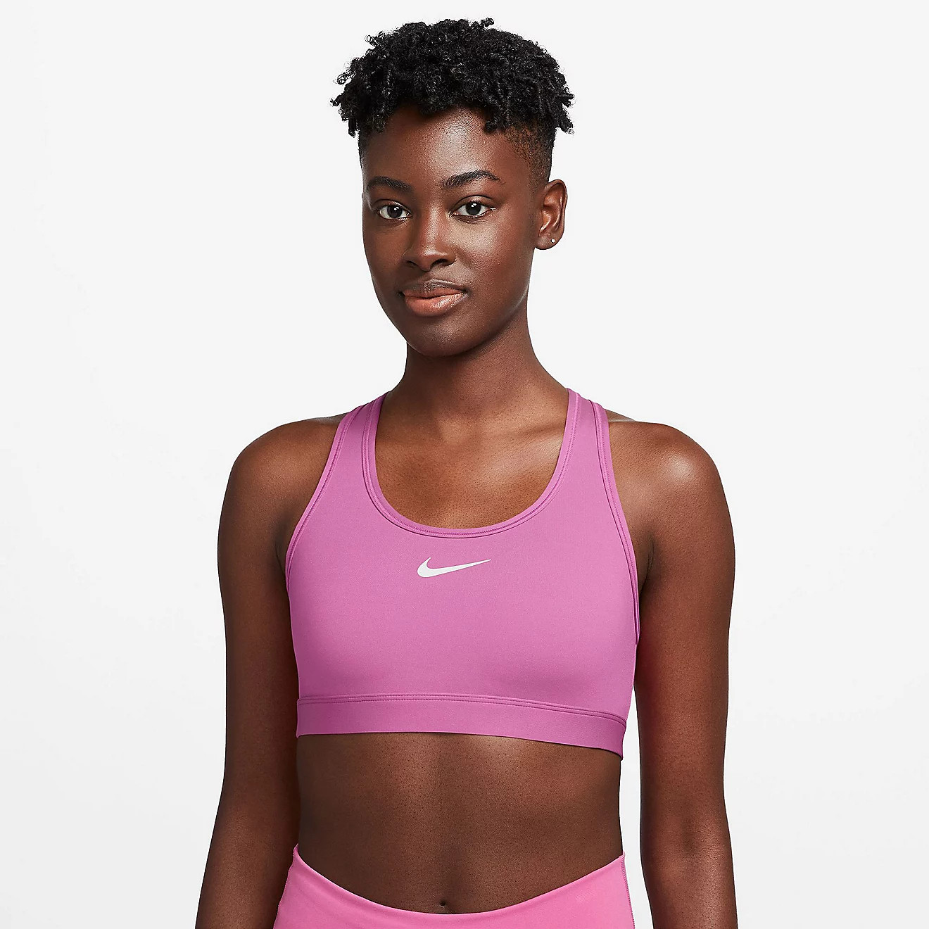 Nike Women's Swoosh Padded Medium Support Sports Bra | Academy | Academy Sports + Outdoors