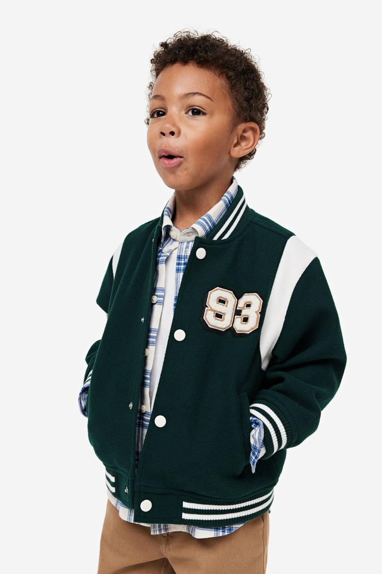 Embroidered Baseball Jacket | H&M (US + CA)