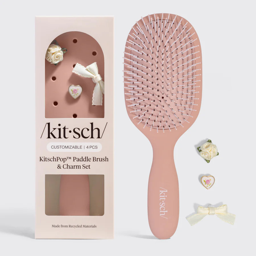 KitschPop™️ Paddle Brush in Terracotta | Kitsch