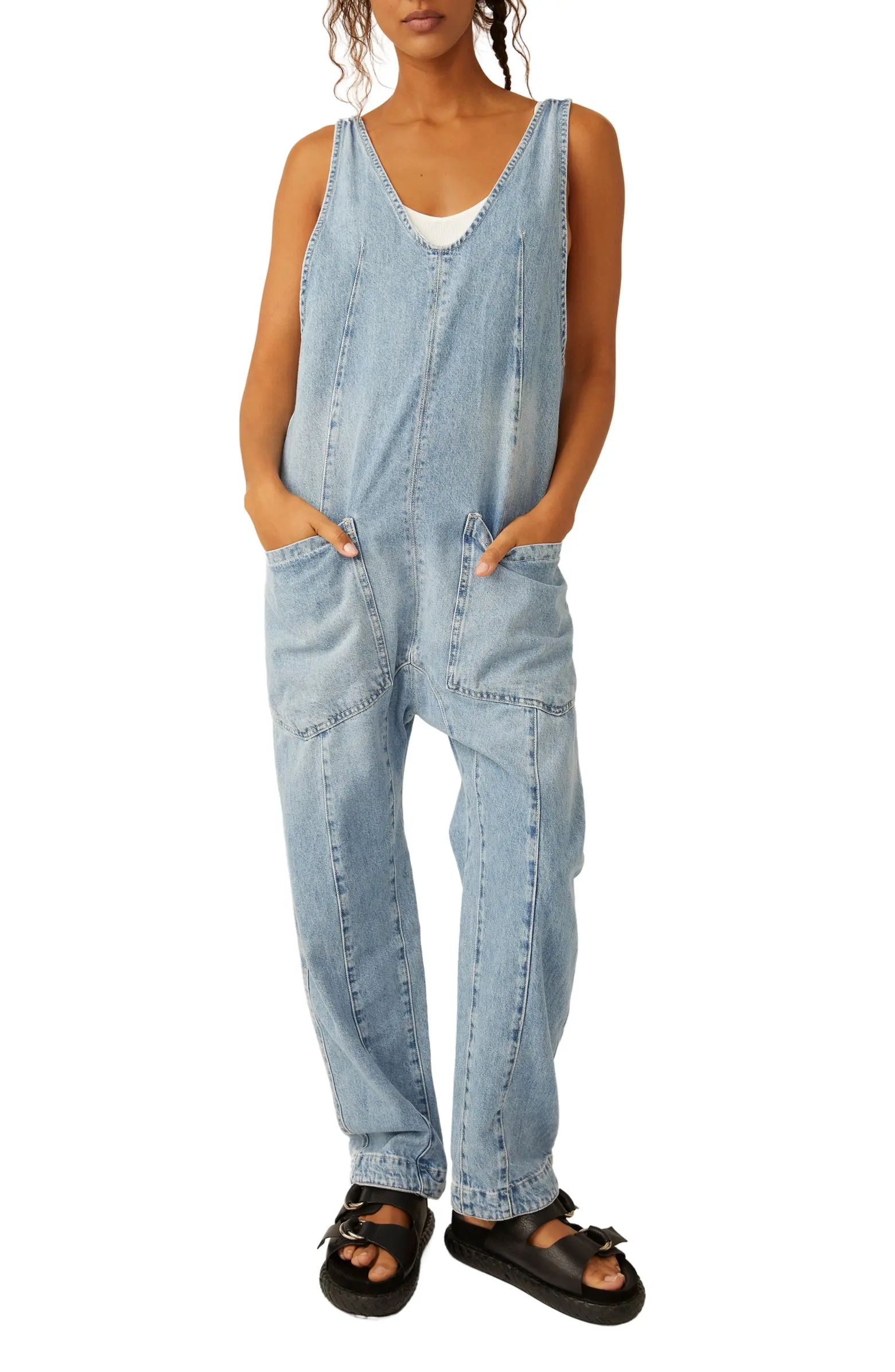 Free People High Roller Denim Jumpsuit | Nordstrom | Nordstrom