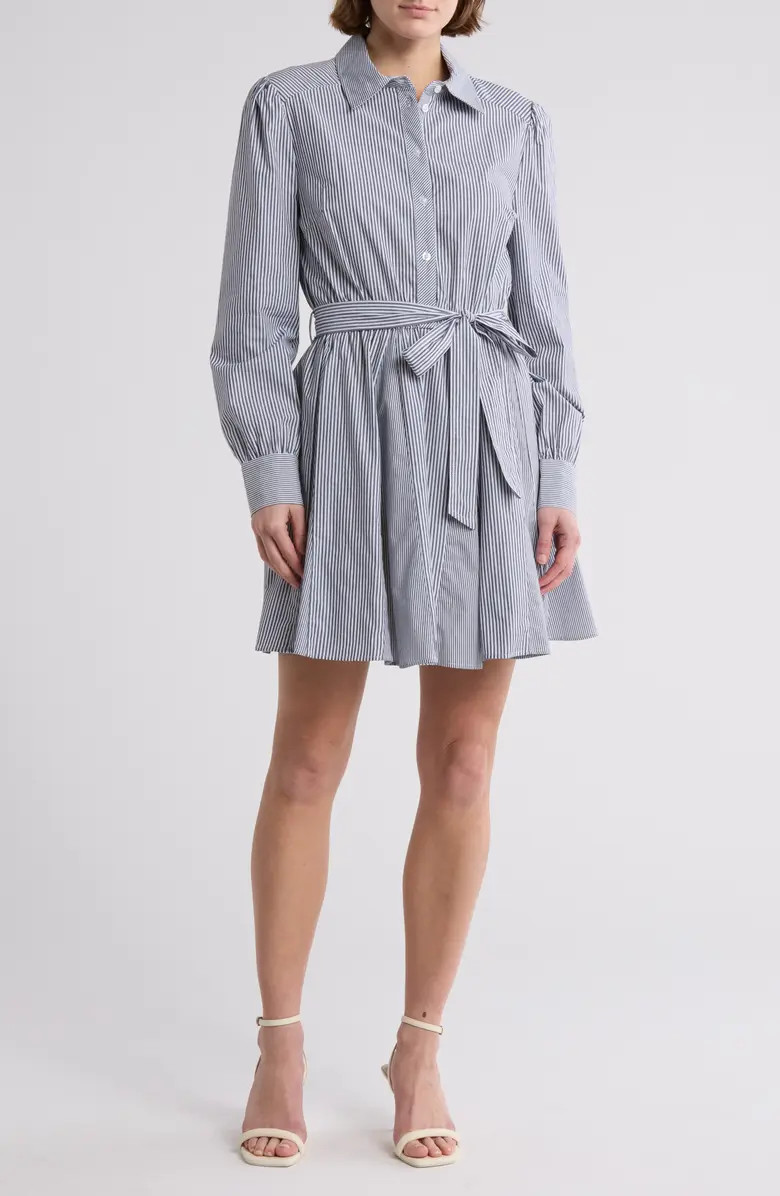 Steve Madden Godet Stripe Shirtdress | Nordstromrack | Nordstrom Rack