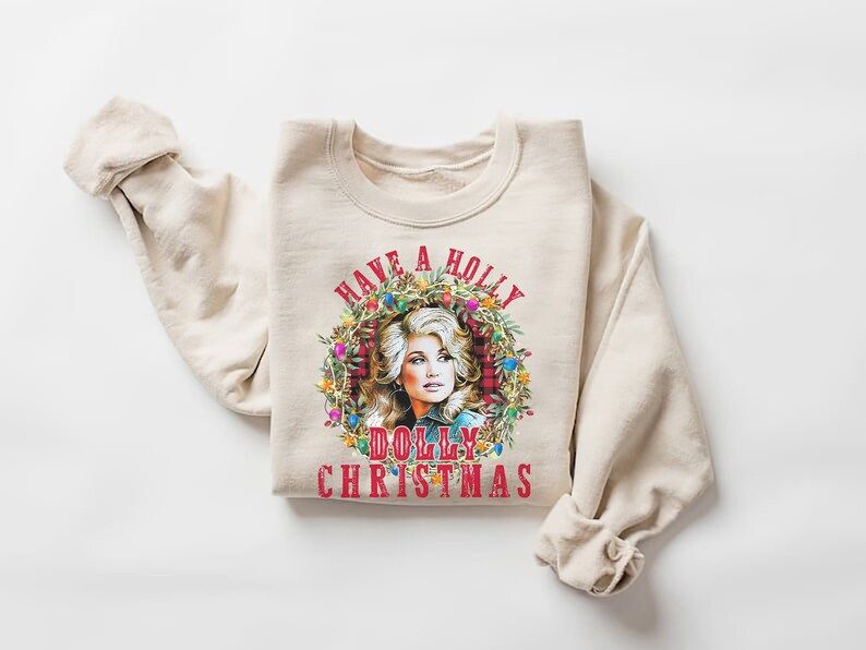 Have A Holly Dolly Christmas Sweatshirt Holly Dolly Christmas - Etsy | Etsy (US)