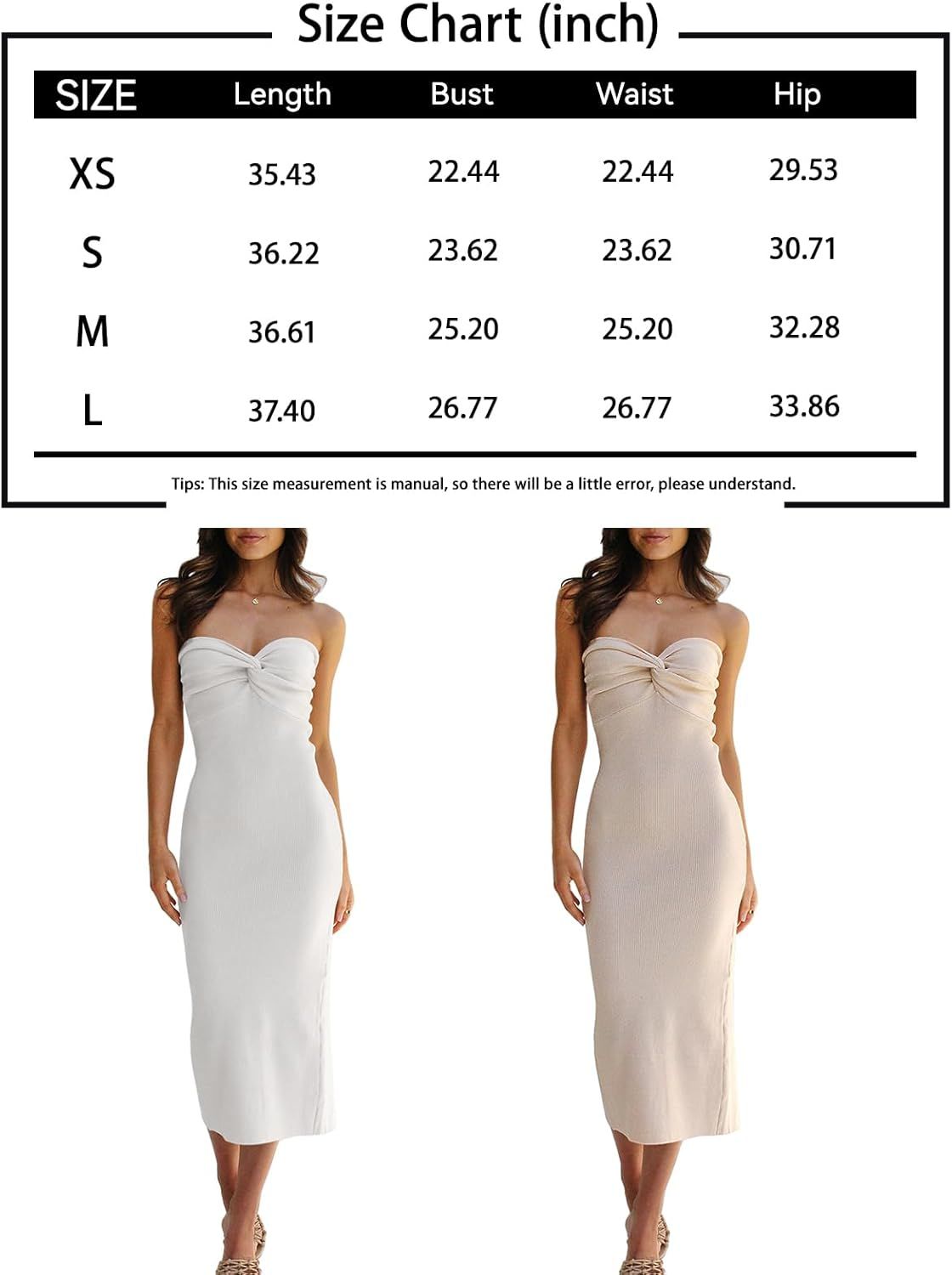 LILLUSORY Knitted Dresses Twisted Front Bodycon Dress with Back Slit | Amazon (US)